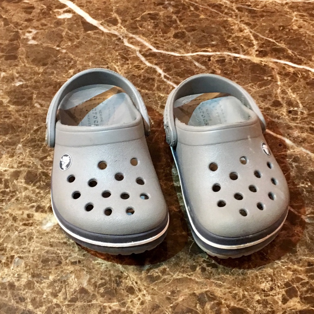 Toddler Crocs size 6 Grey